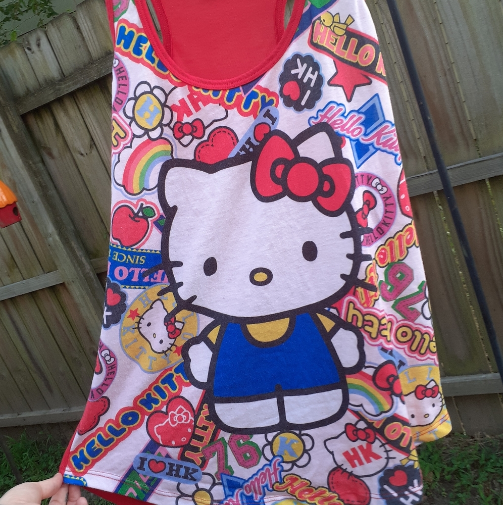 Sanrio hello kitty tank red large